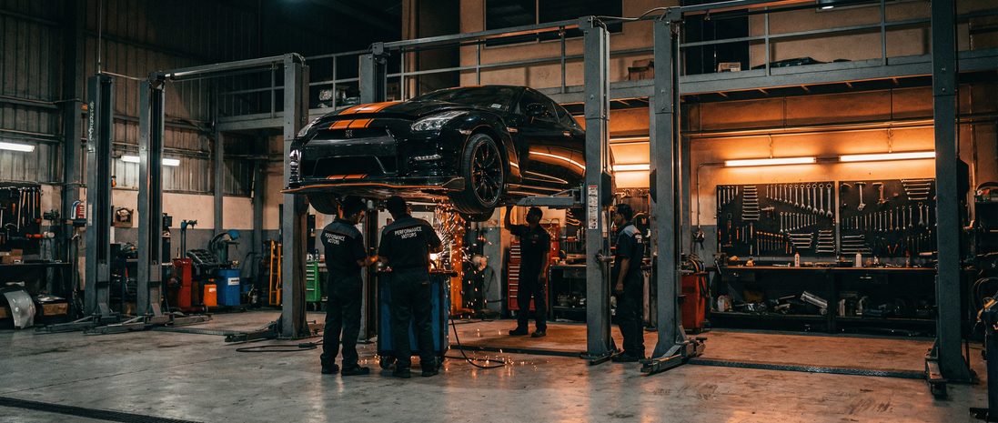 网红主播修车改装