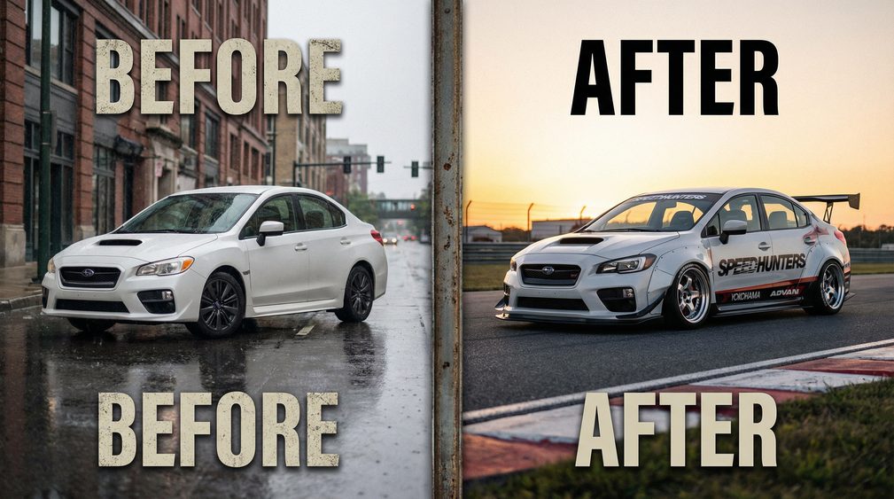 网红主播改装前后对比